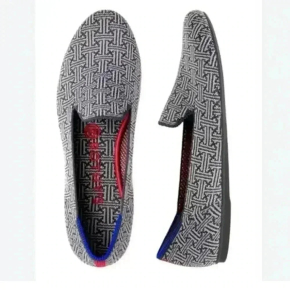Rothy's Grey Loafers, Charcoal Grid, size 7 - Picture 1 of 9